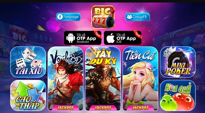 Minigame với đồ họa long lanh tại Big777 Club