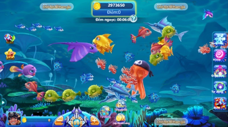Phòng chơi trong game bắn cá Game Bin68 Club
