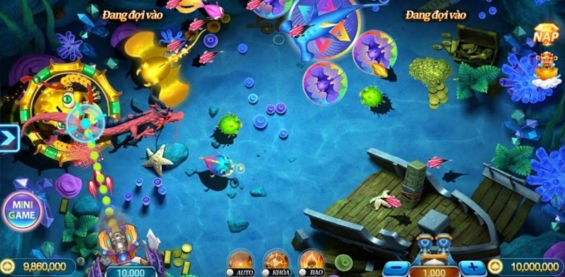 Phòng chơi tại game bắn cá B88
