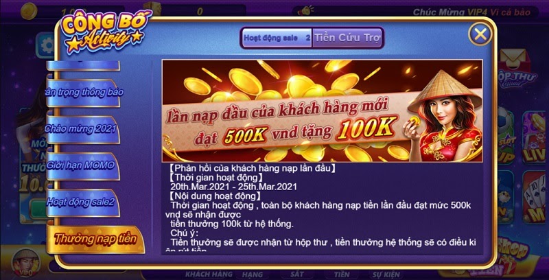khuyen mai tai game ban ca game v99 club Khuyến mãi dành cho tân thủ khi chơi game bắn cá Game V99 Club