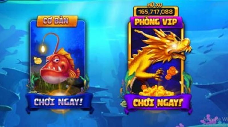 Phòng chơi tại game bắn cá Vboss18