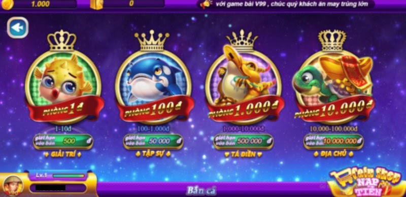 phong choi tai game ban ca game v99 club Phòng chơi tại game bắn cá Game V99 Club