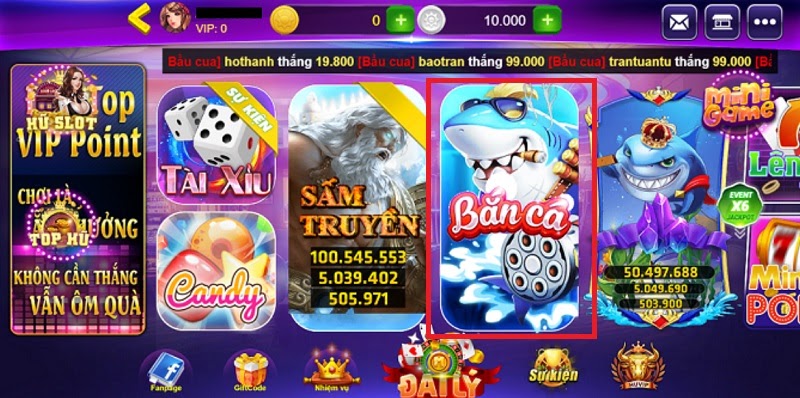 Chơi game bắn cá Game Xik888 cực hay