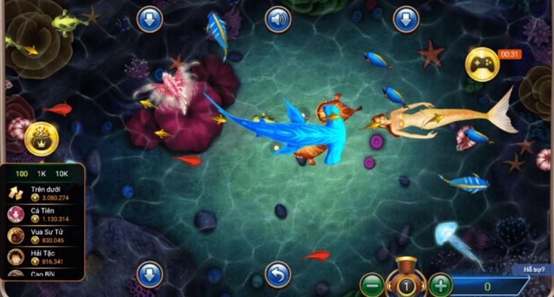 Giao diện đẹp đê mê của game bắn cá HIP CLUB