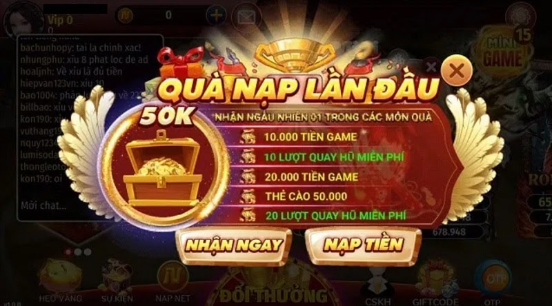 Khuyến mãi dành cho tân thủ chỉ có tại game bắn cá Net79