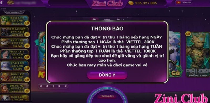 Chú ý khi nhận Giftcode Zini Club