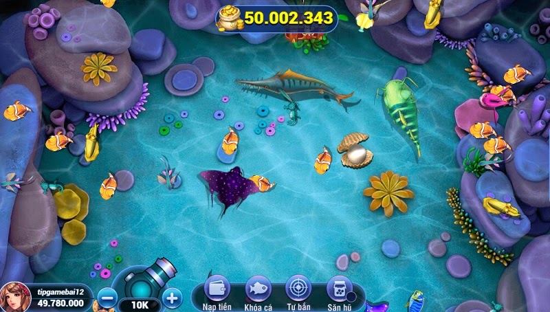 Giao diện đẹp tinh tế của game bắn cá Lộc 79