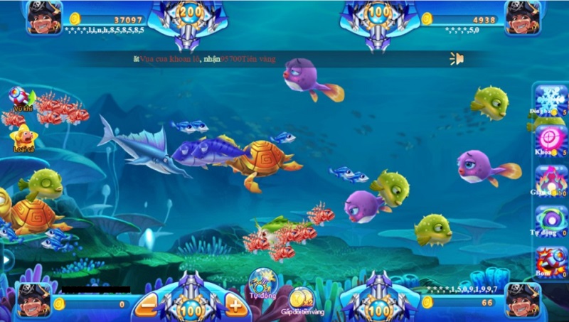 Giao diện độc đáo của game bắn cá Bon Vip