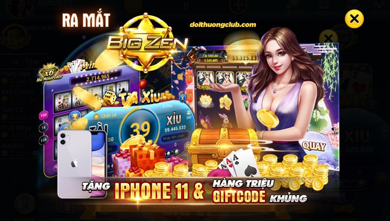 Chương trình tặng Giftcode BigZen club