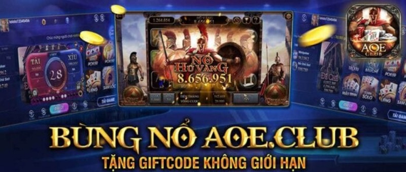 Tặng Giftcode không giới hạn khi chơi game bắn cá Aoe Club