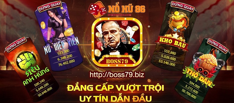 Giao diện tại Boss79 được thiết kế hút mắt