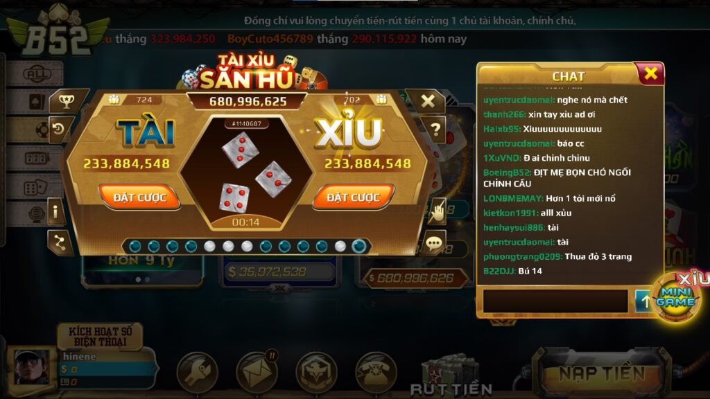 game bai tai xiu b52 club 1 game bai tài xỉu B52 Club