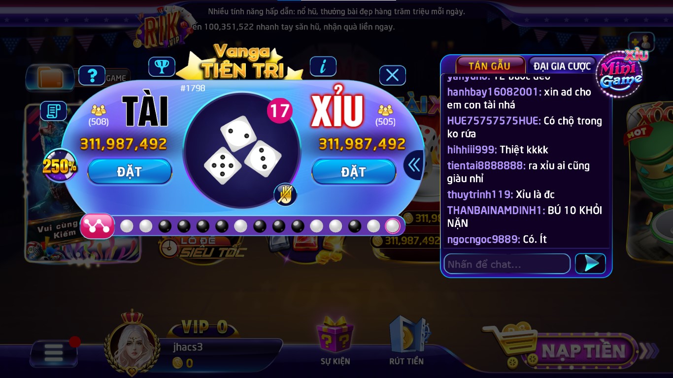 game bai tài xỉu Rik Vip