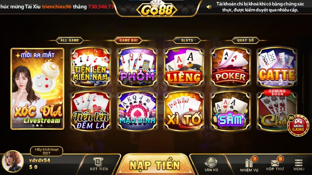 Game danh bai Phỏm Go88