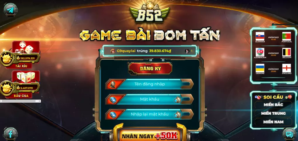 B52 Club - Bom tấn của làng game bài đổi thưởng
